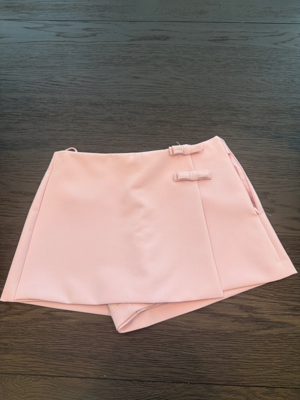 ZARA Pale Pink Skort with Front Panel Detail